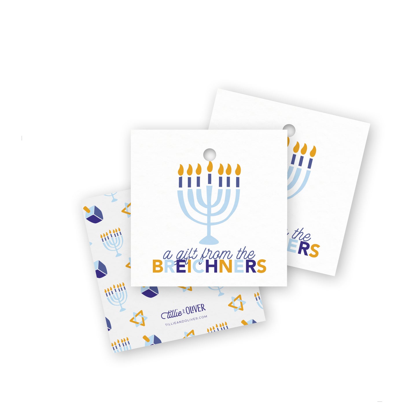 Menorah Gift Tags