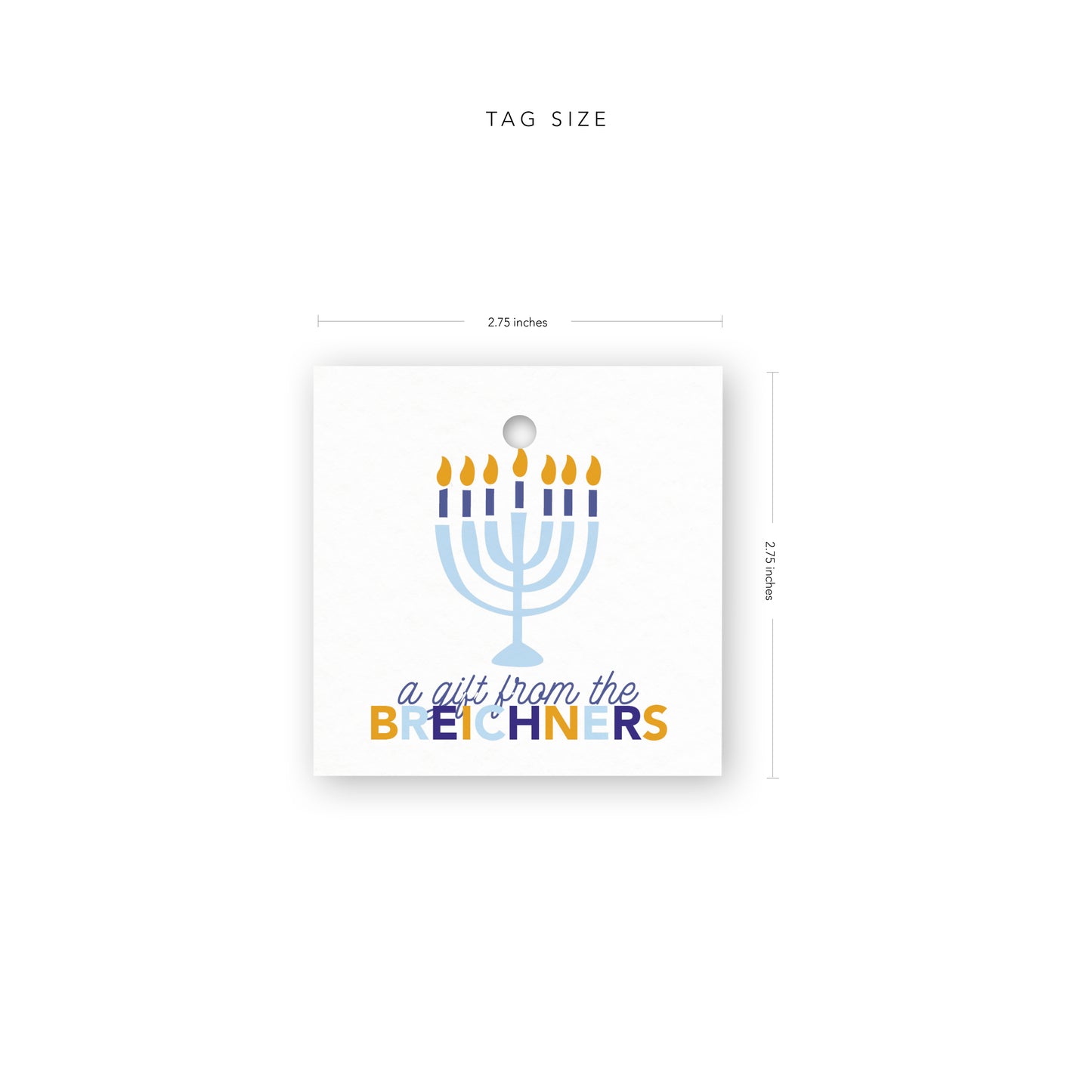 Menorah Gift Tags