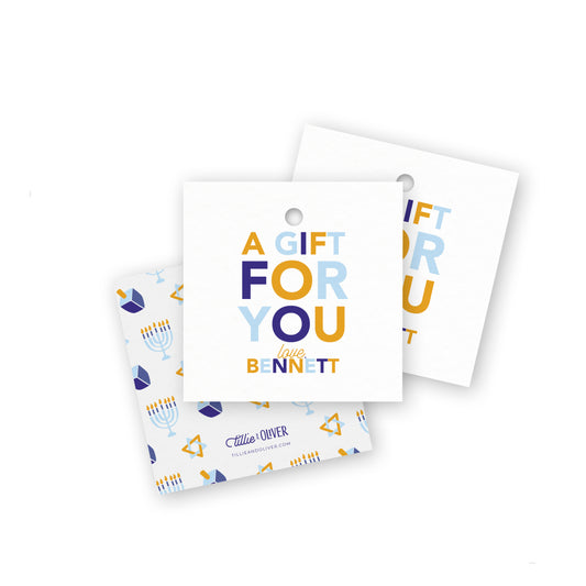 Hanukkah A Gift For You Gift Tags
