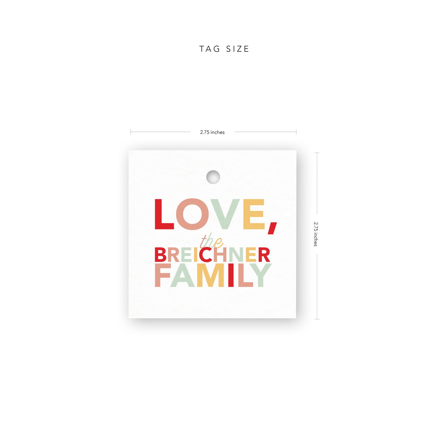 Holiday Family Gift Tags