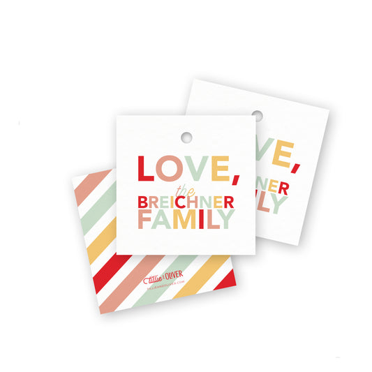 Holiday Family Gift Tags
