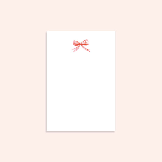 Christmas Bow Notepad