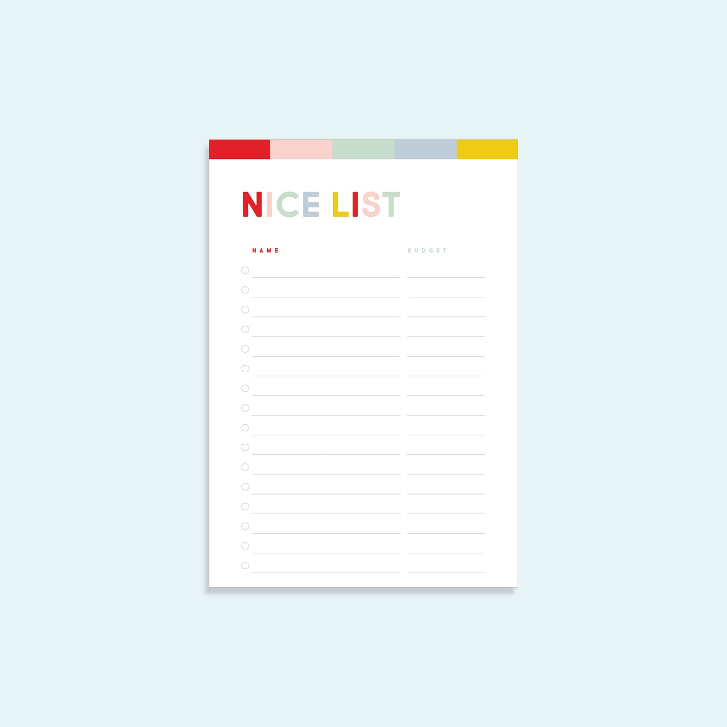 Nice List Notepad