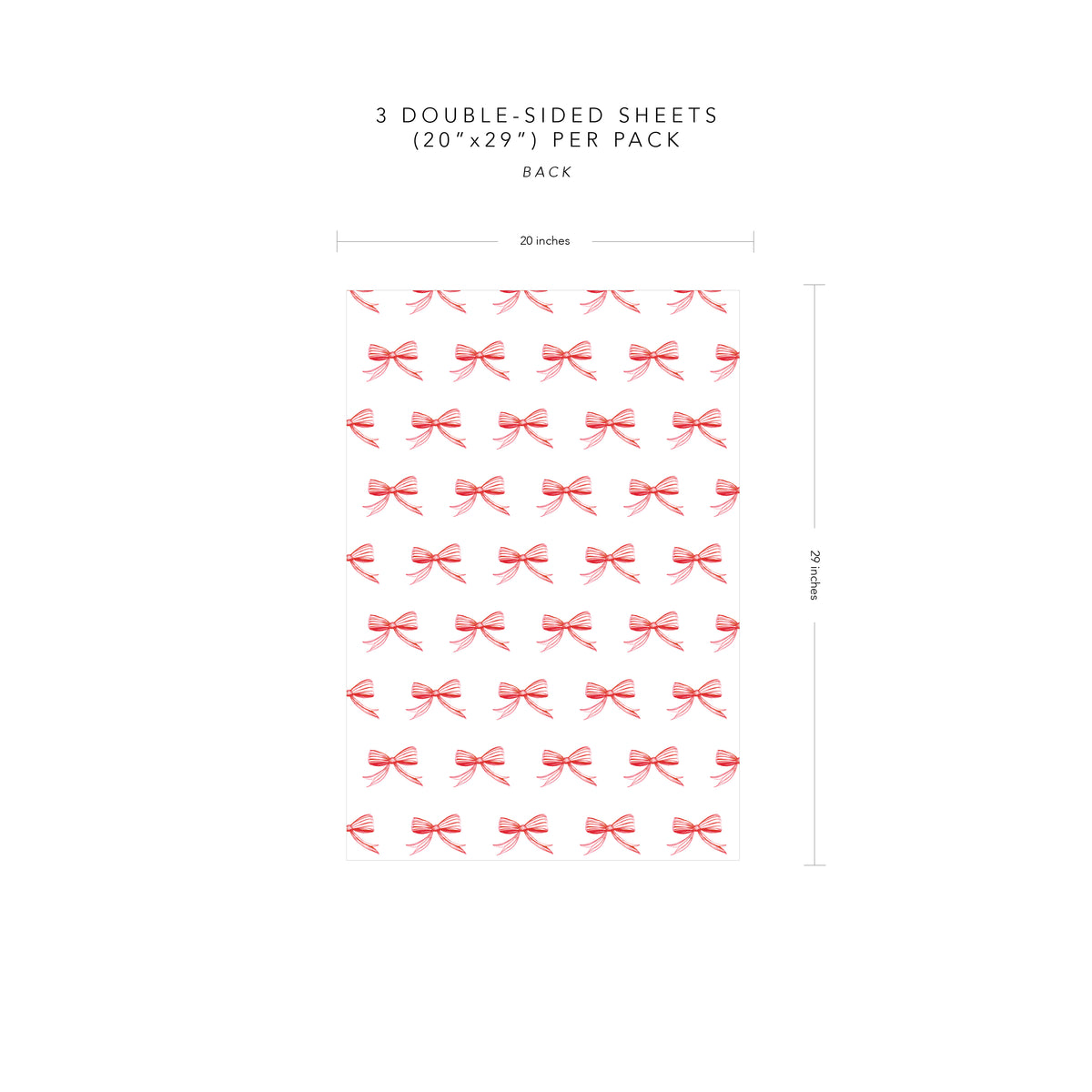 Christmas Bow Wrapping Paper