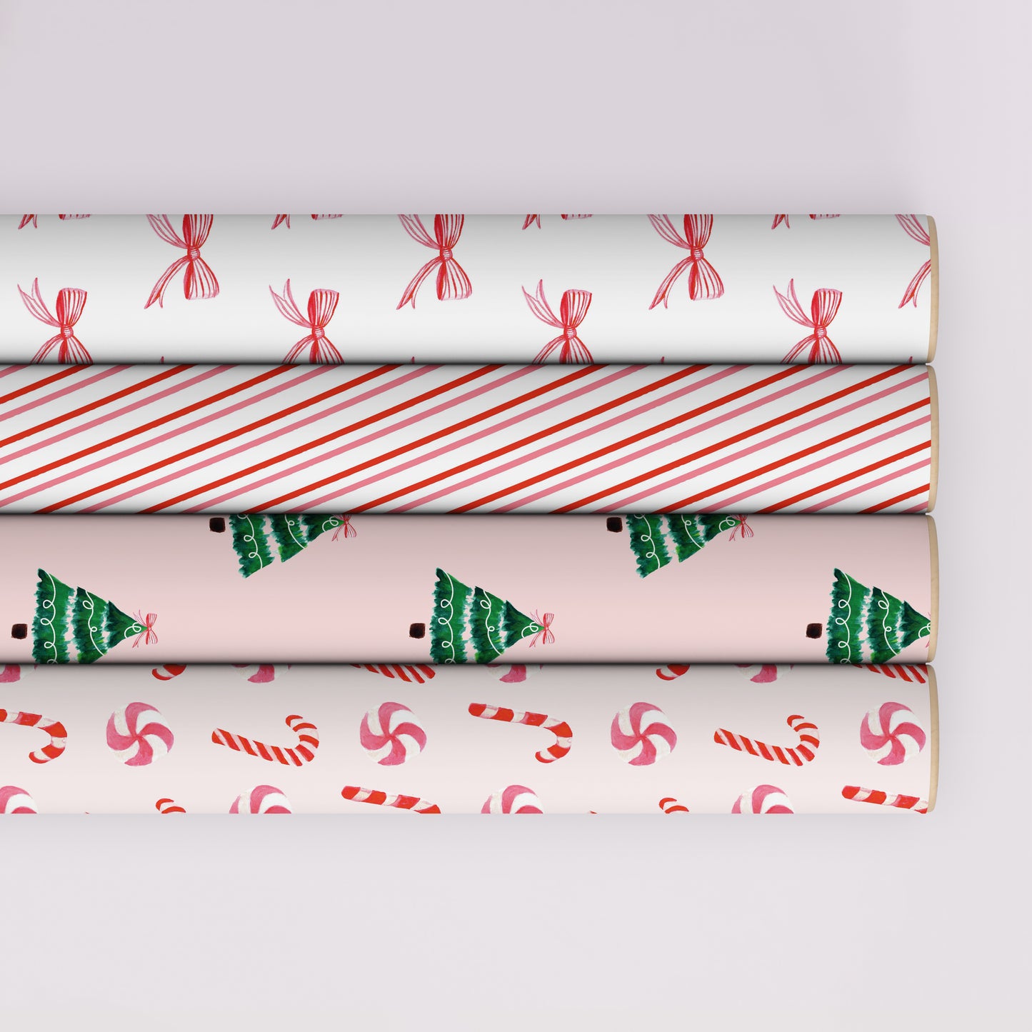 Pink Christmas Wrapping Paper