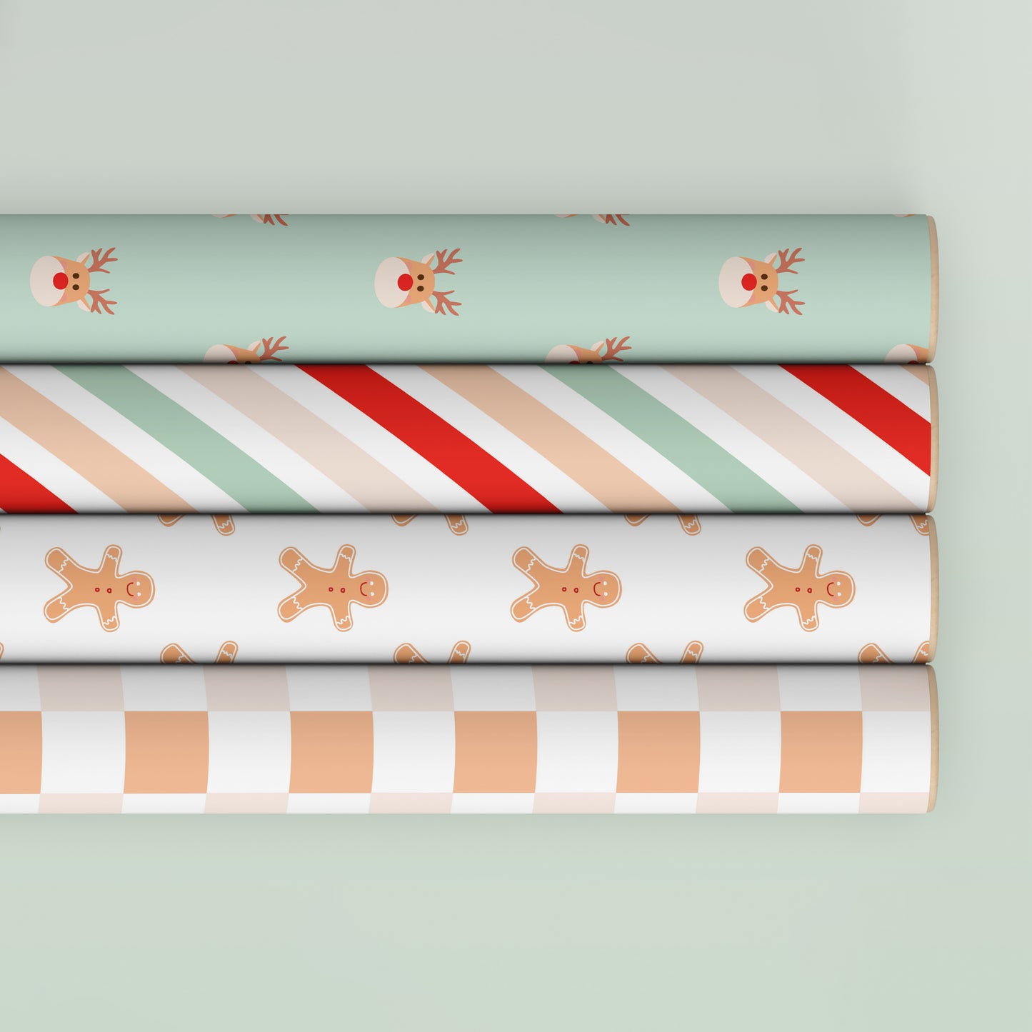 Gingerbread Cookie Wrapping Paper