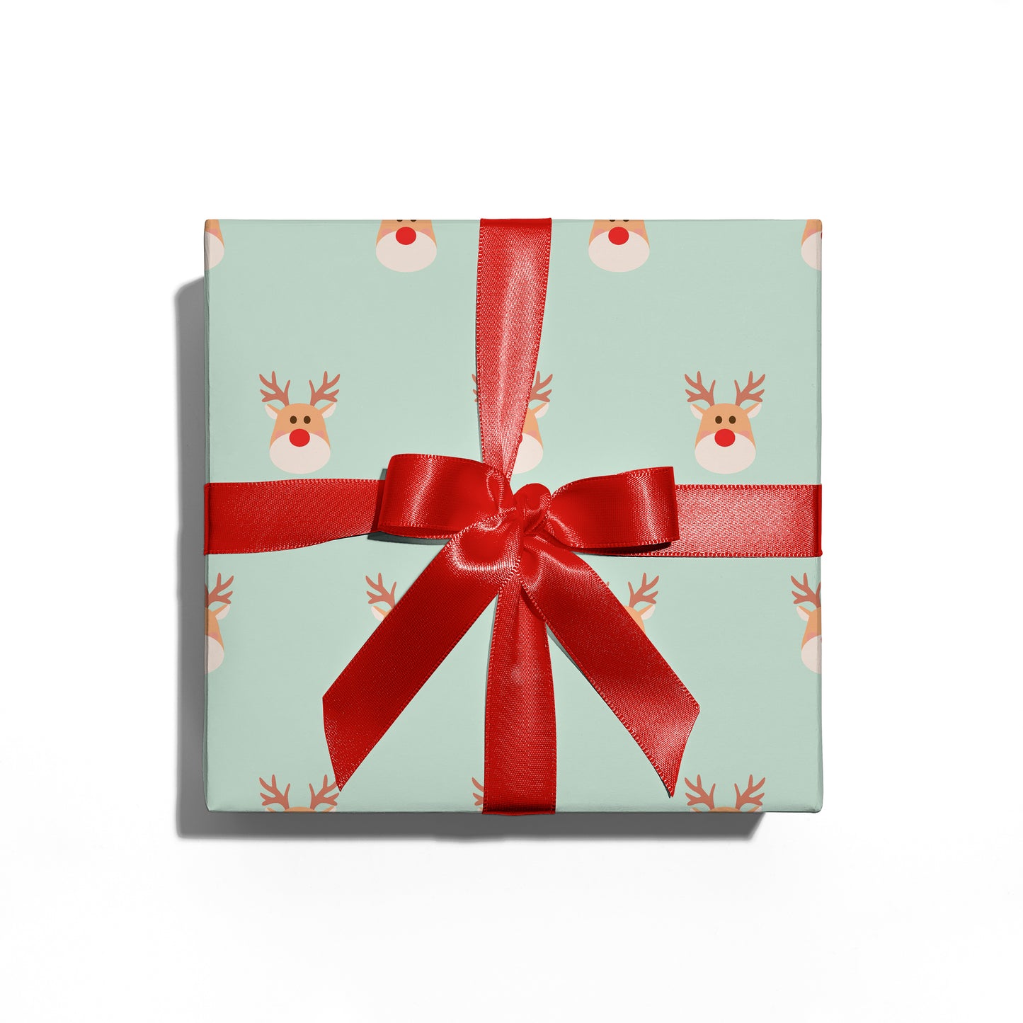 Red Nose Reindeer Wrapping Paper