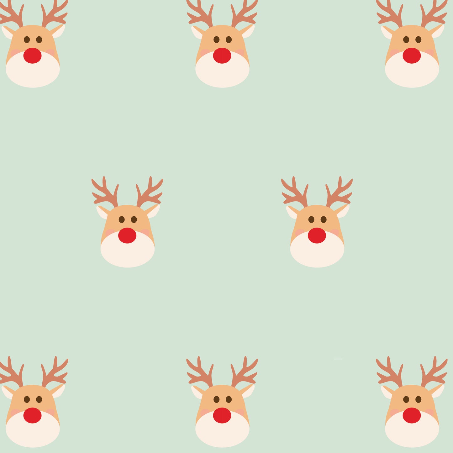 Red Nose Reindeer Wrapping Paper