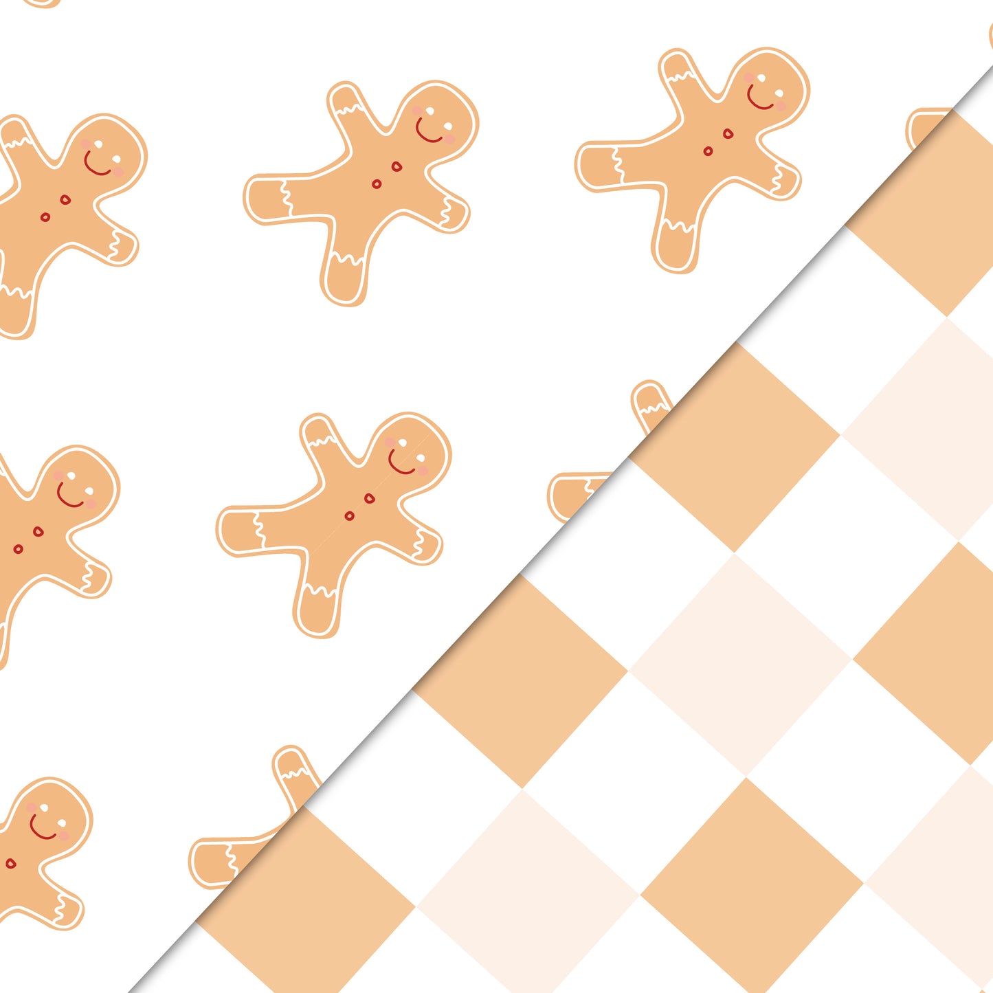 Gingerbread Cookie Wrapping Paper