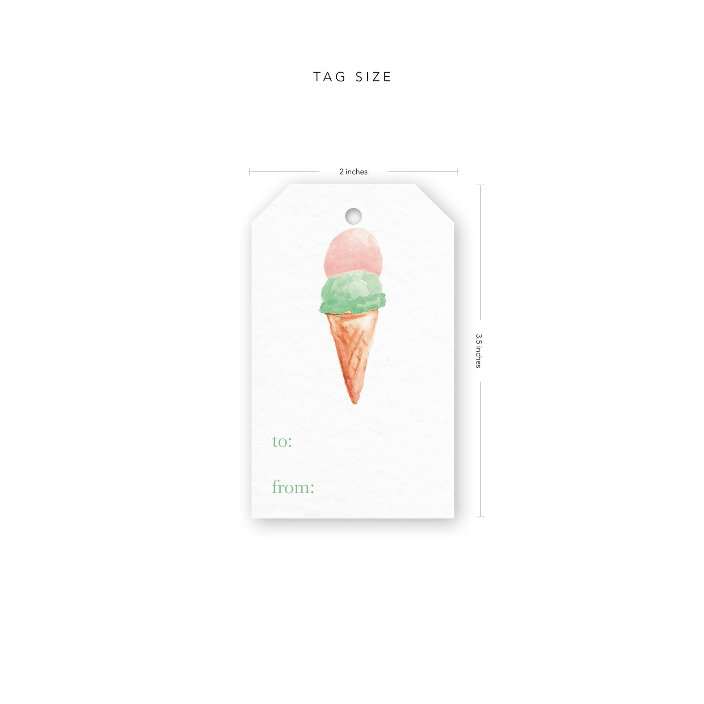 Double Scoop Gift Tags (Misprint)