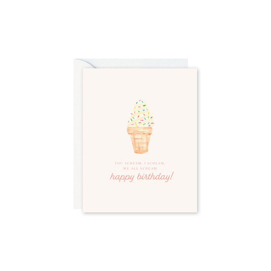 Screaming Happy Birthday Card