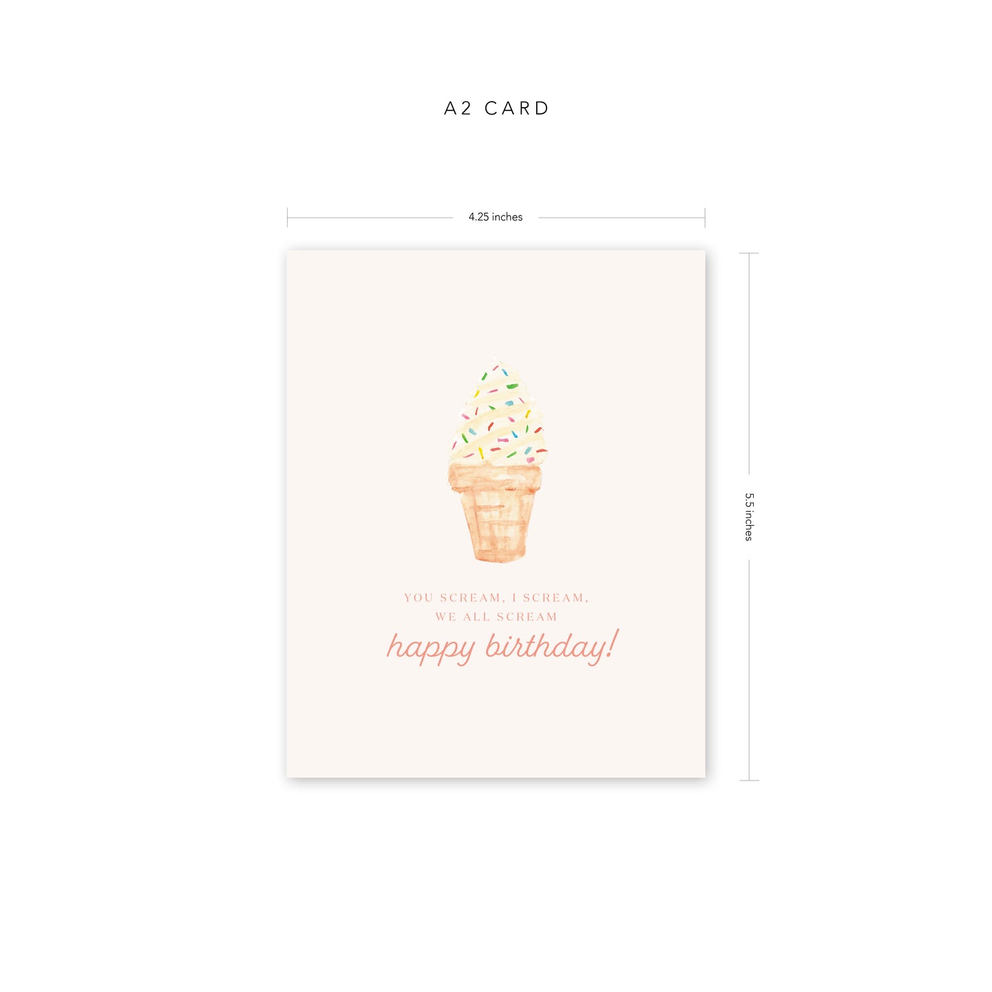 Screaming Happy Birthday Card