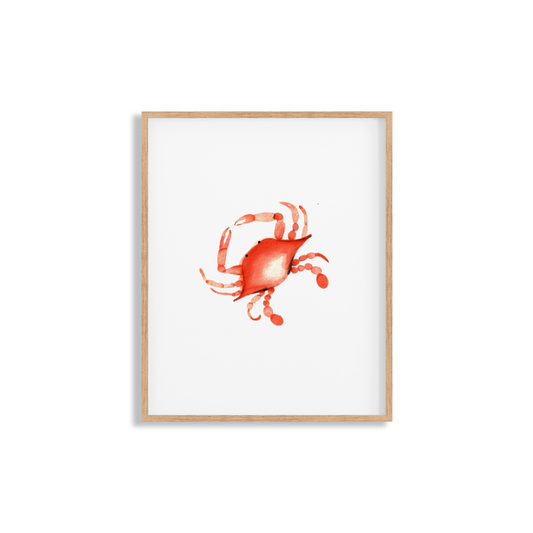 Red Crab Art Print