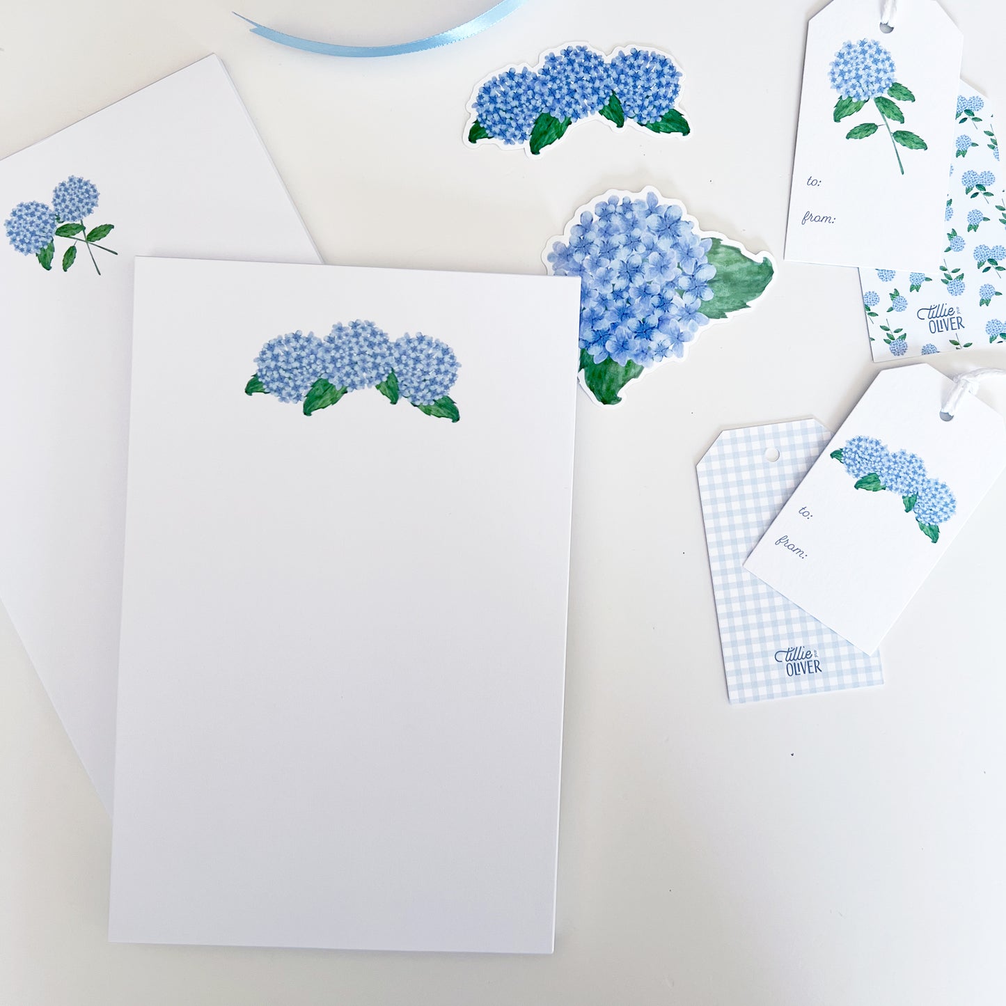 Hydrangea Bunch Notepad