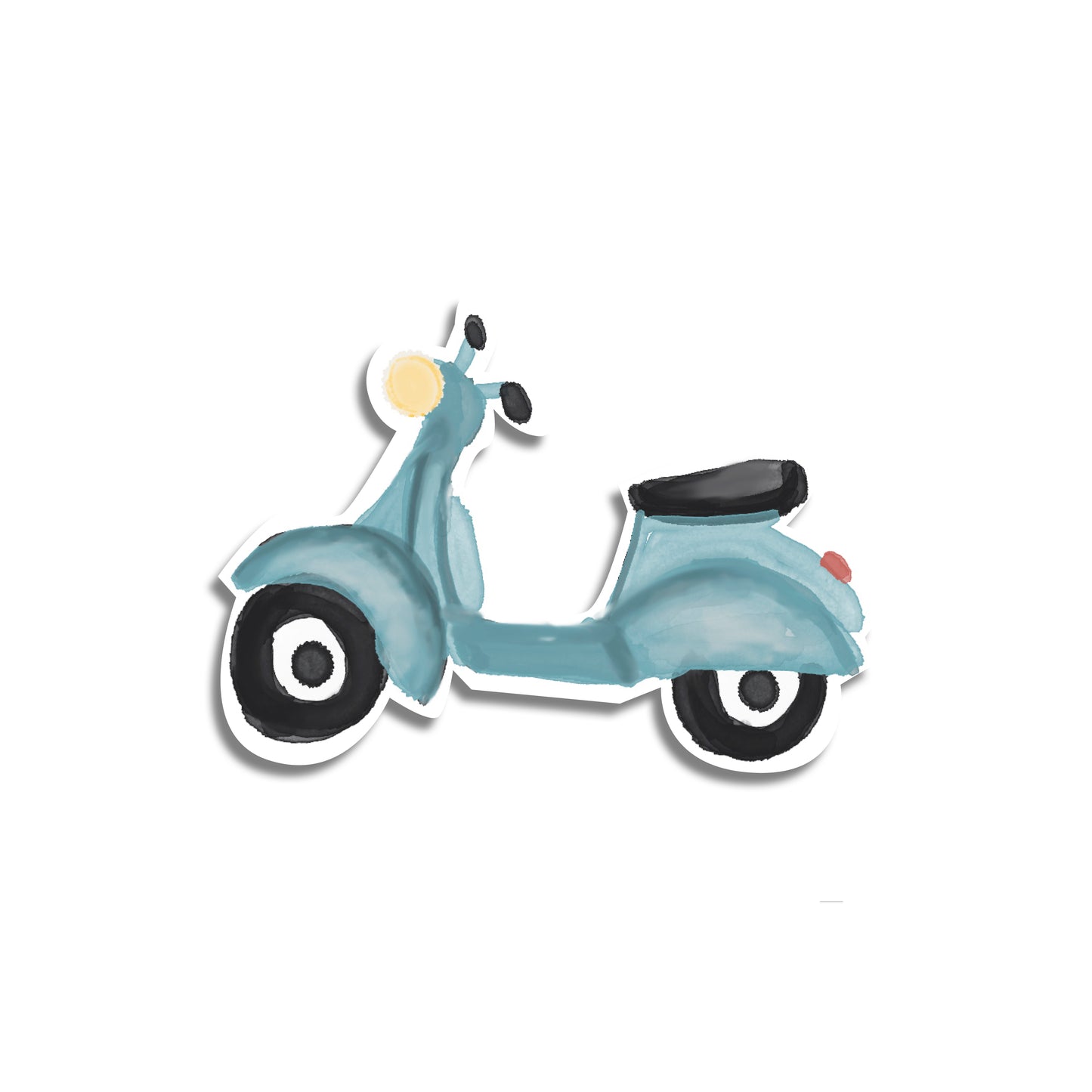 Vespa Scooter Sticker