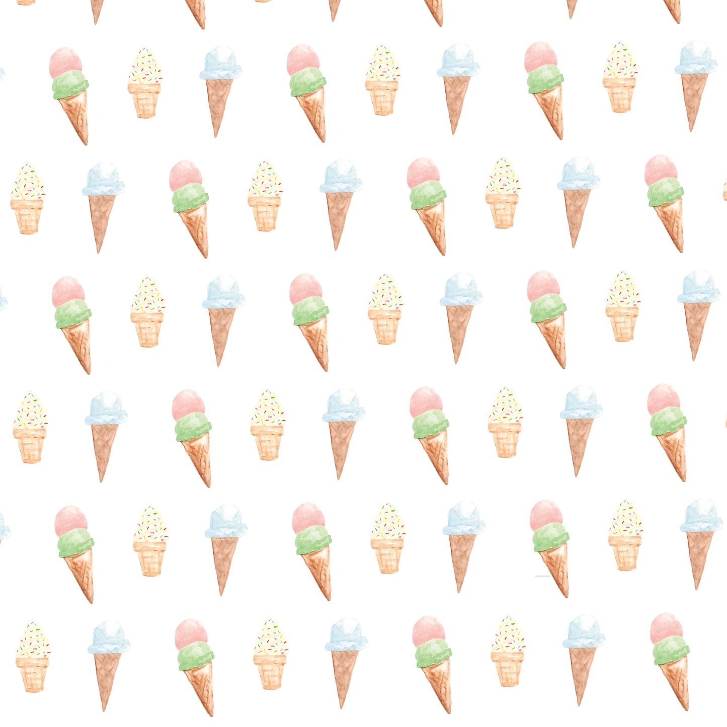 Summer Ice Cream Wrapping Paper