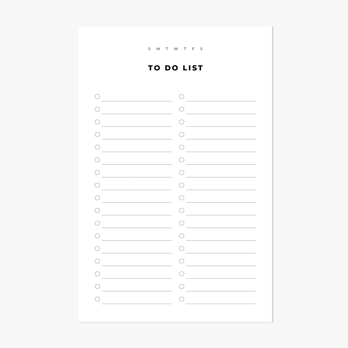 To Do List Block Notepad