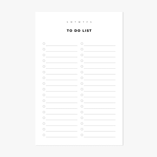To Do List Block Notepad